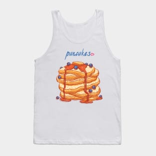 blueberries pancakes hand drawn Tank Top